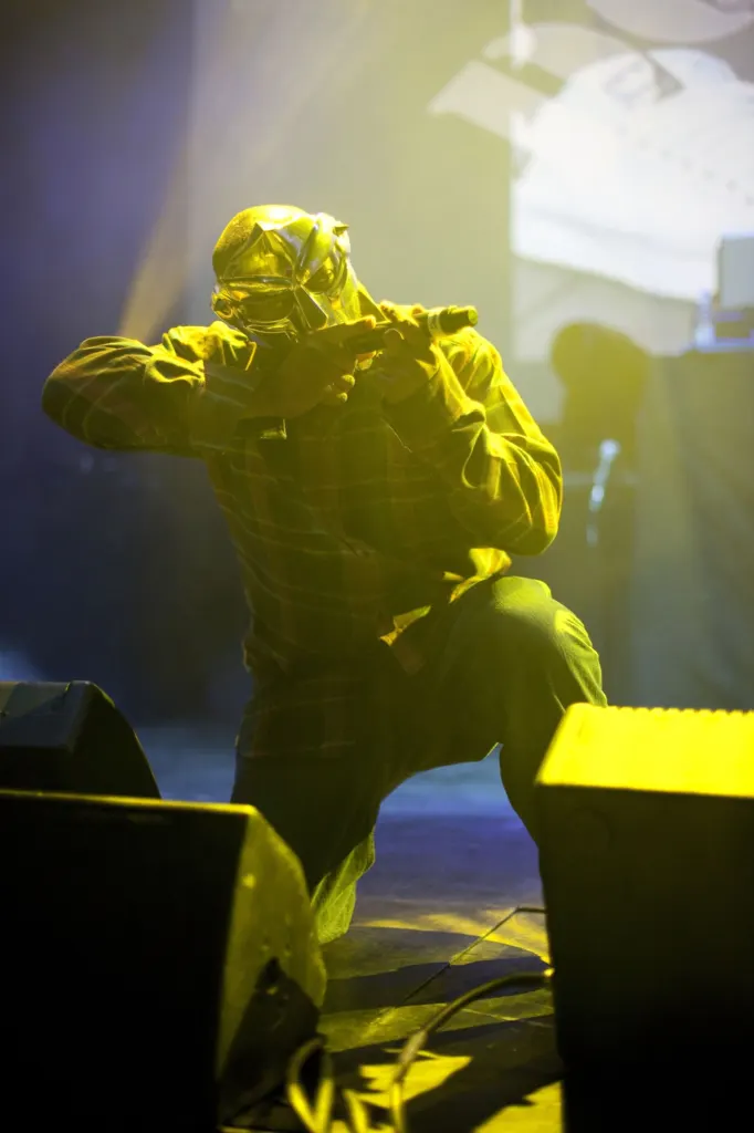 MF DOOM performing at the Roundhouse, London